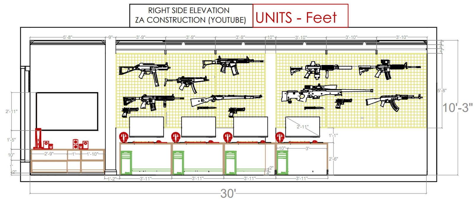 12x30 gaming room interior design, 3x9 gaming room interior design, shop interior online, shop interior design, interior designers, , gaming room setup, gaming room wall design, gaming room working diagram