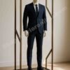 Gold Rectangular Mannequin Display Stand Antique Brass Mild Steel Frame with Engineered Wood Base