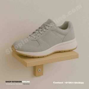 Square Wooden Wall Mounted Shoe Display Rack for Sneaker Display